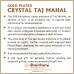 Gold Plated Crystal Taj Mahal Medium